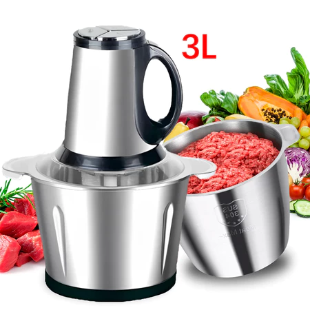 Processador de Alimentos Legumes 1200W Carne Moedor Elétrico 3 L